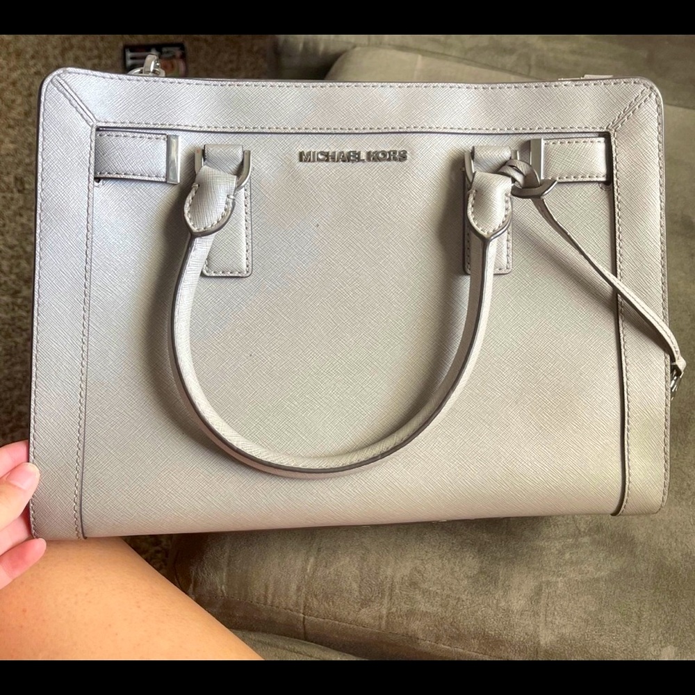 Michael Kors gray purse